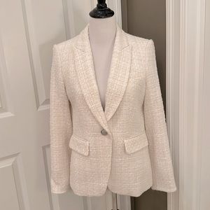 Veronica Beard Dickey blazer. Off white sequined